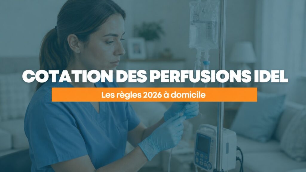Cotation des perfusions à domicile IDEL : les règles 2026