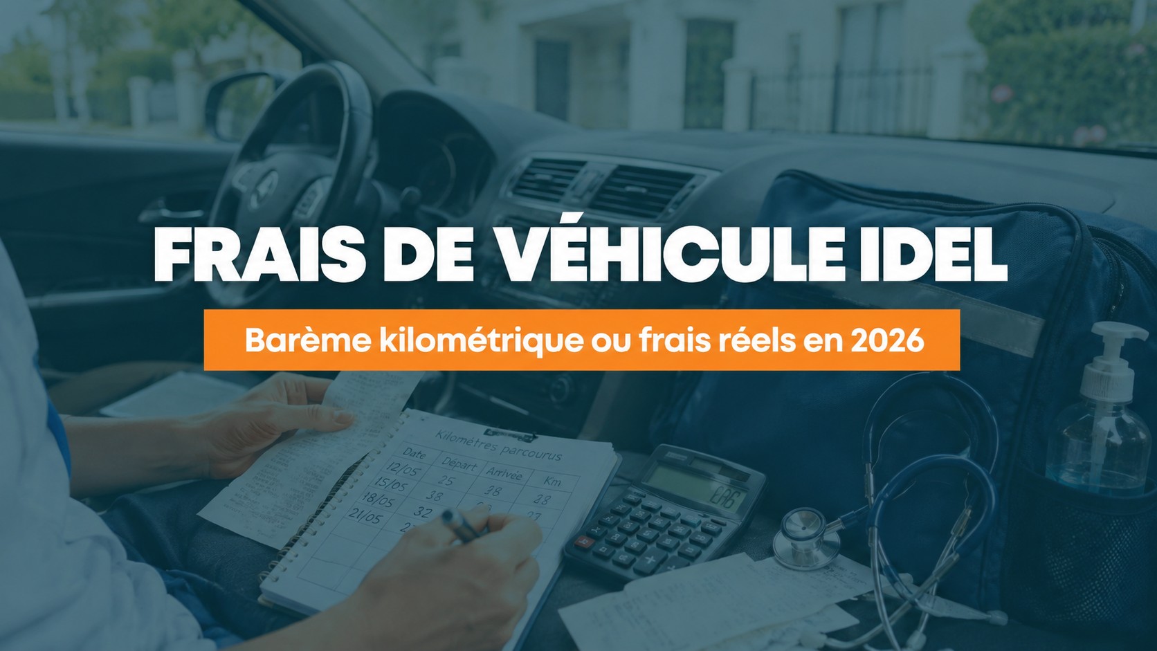 Frais de véhicule IDEL : barème kilométrique ou frais réels en 2026