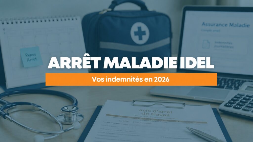 Arrêt maladie IDEL : indemnités CPAM et CARPIMKO 2026