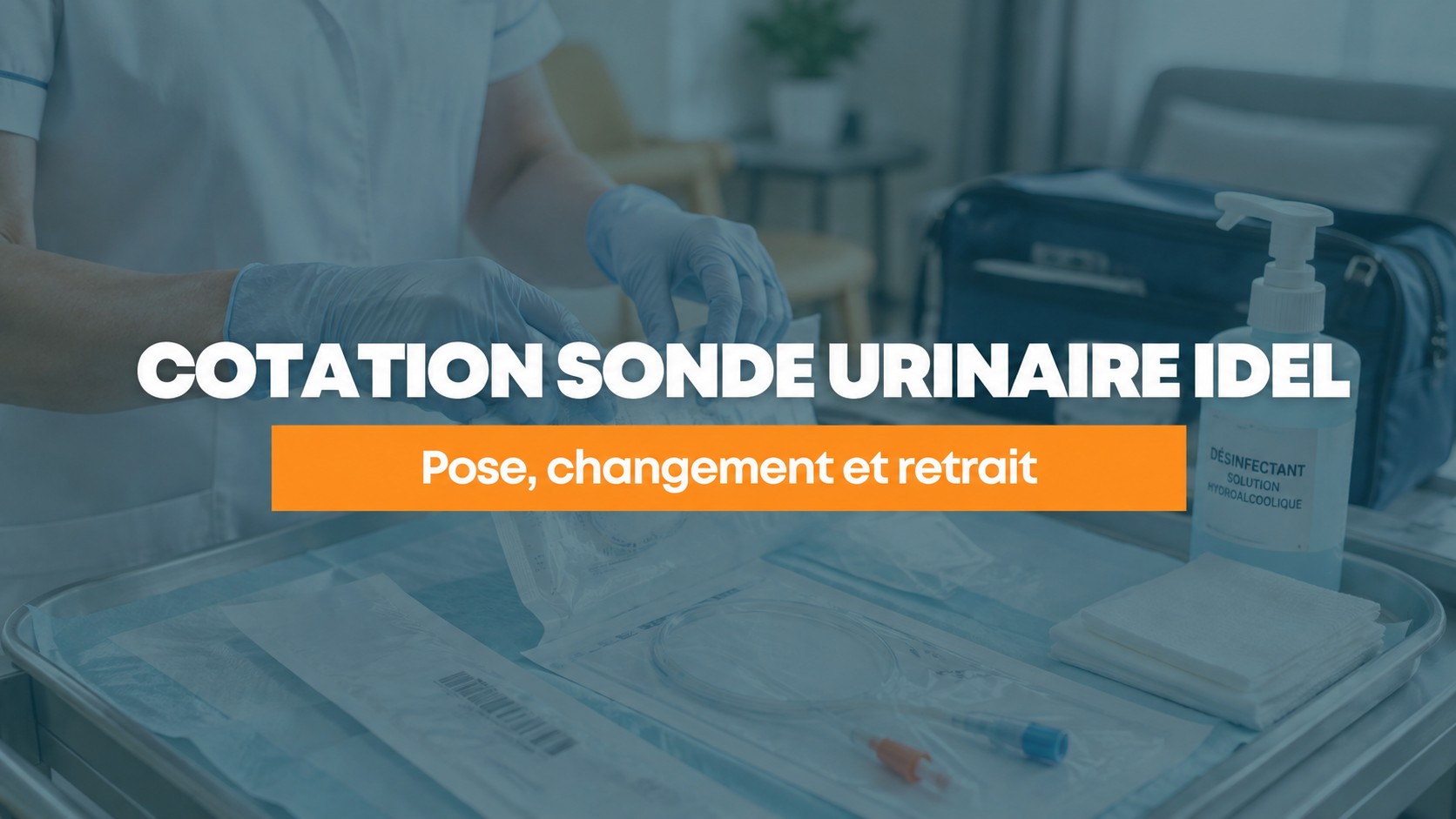 Cotation sonde urinaire IDEL : pose, changement et retrait
